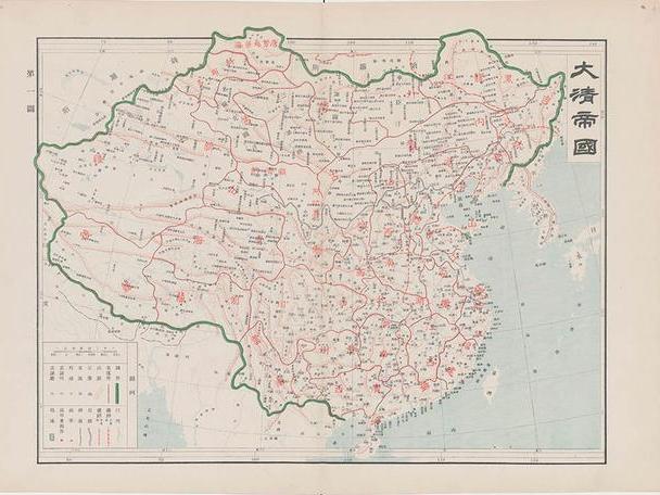 清朝初期地图最大时全图