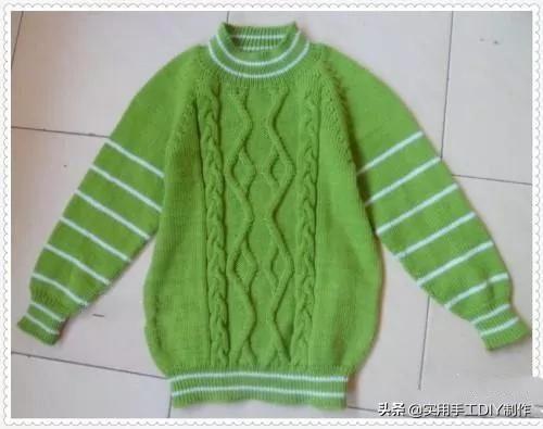 多种毛线1-5岁儿童毛衣编织图解
