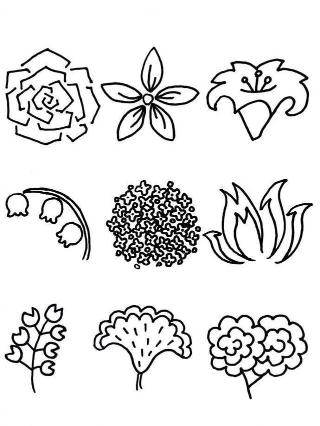 如何用简笔画画出各种花卉的绘画方法