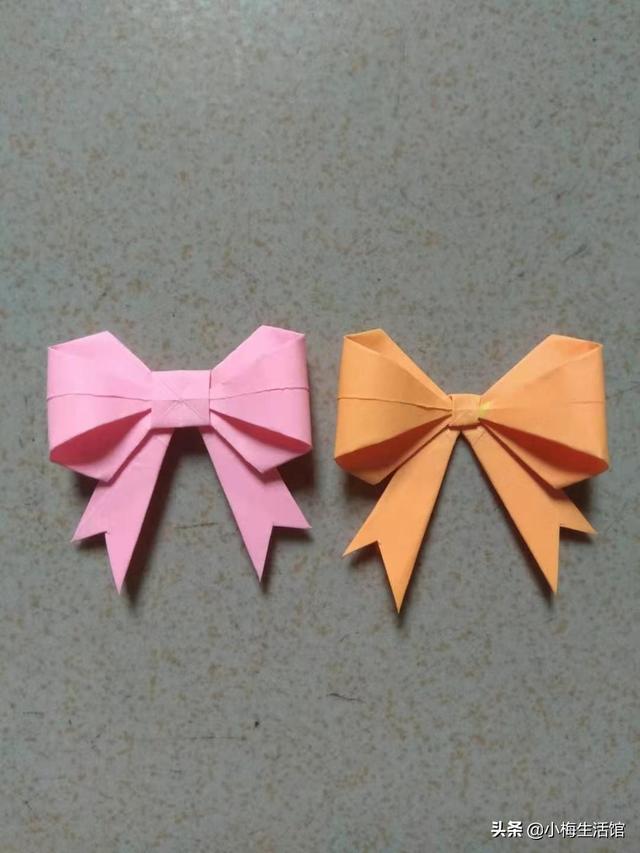 怎么用折纸做好看又简单的蝴蝶结(1)